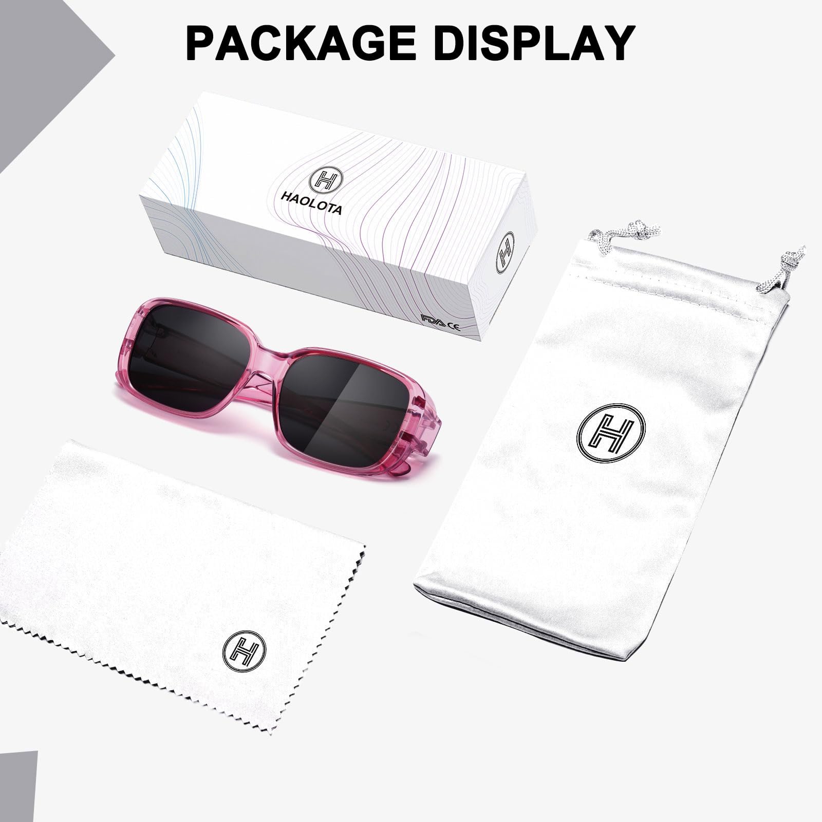 HAOLOTA Small Sunglasses Over Glasses Women SG0513
