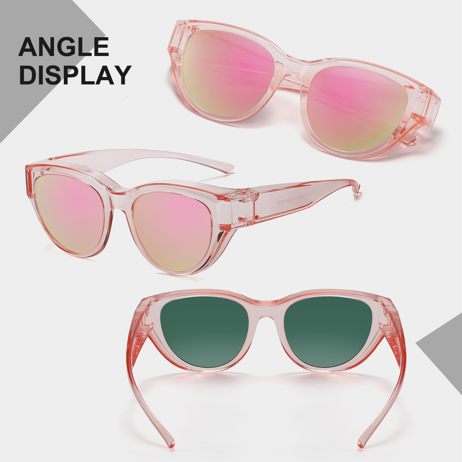 HAOLOTA Small Cat Eye Fit Over Sunglasses Women SG0171