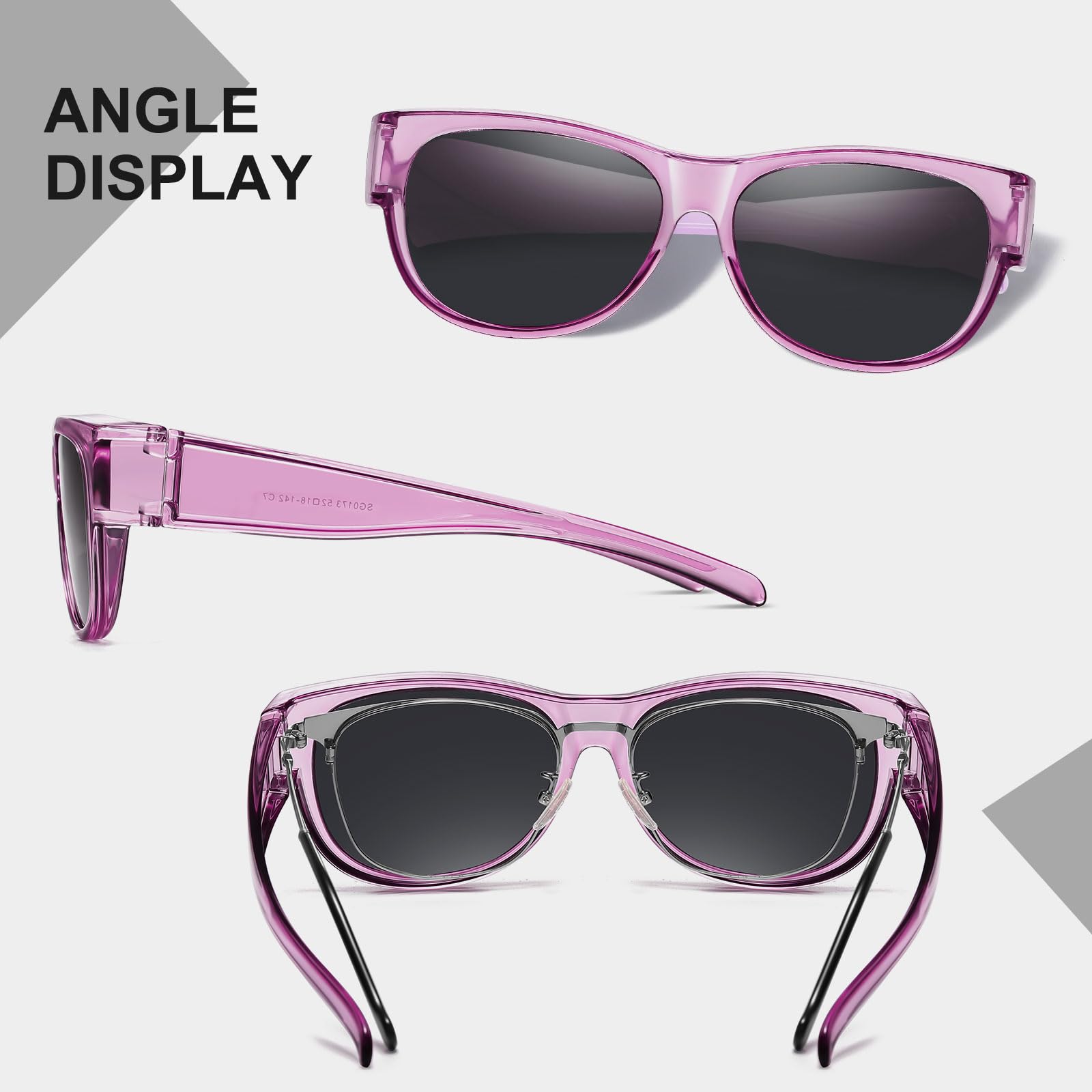 HAOLOTA Cat Eye Sunglasses Over Glasses Women SG0173