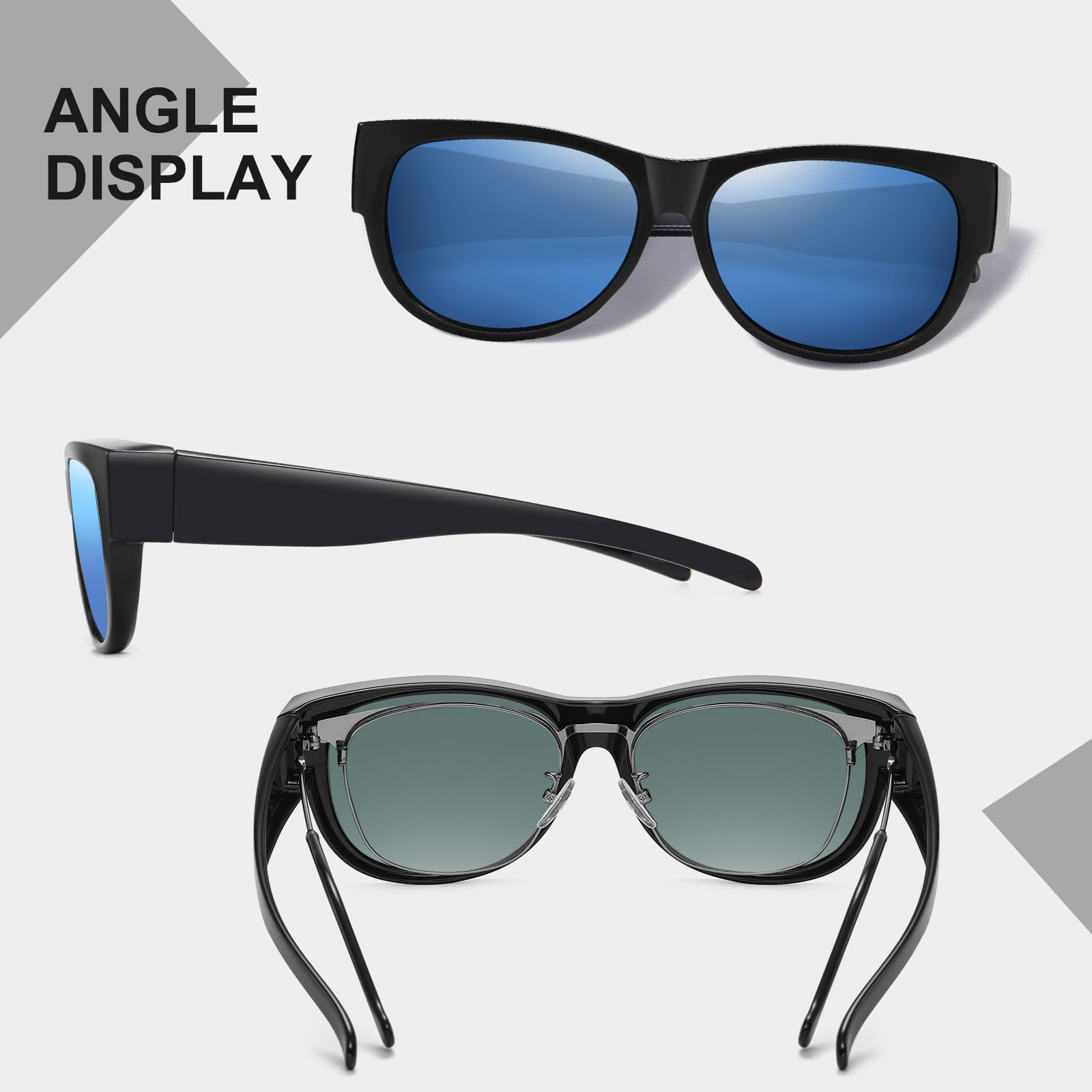 HAOLOTA Cat Eye Sunglasses Over Glasses Women SG0173