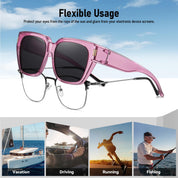 HAOLOTA Square Shapes Fit-Over Sunglasses SG0512