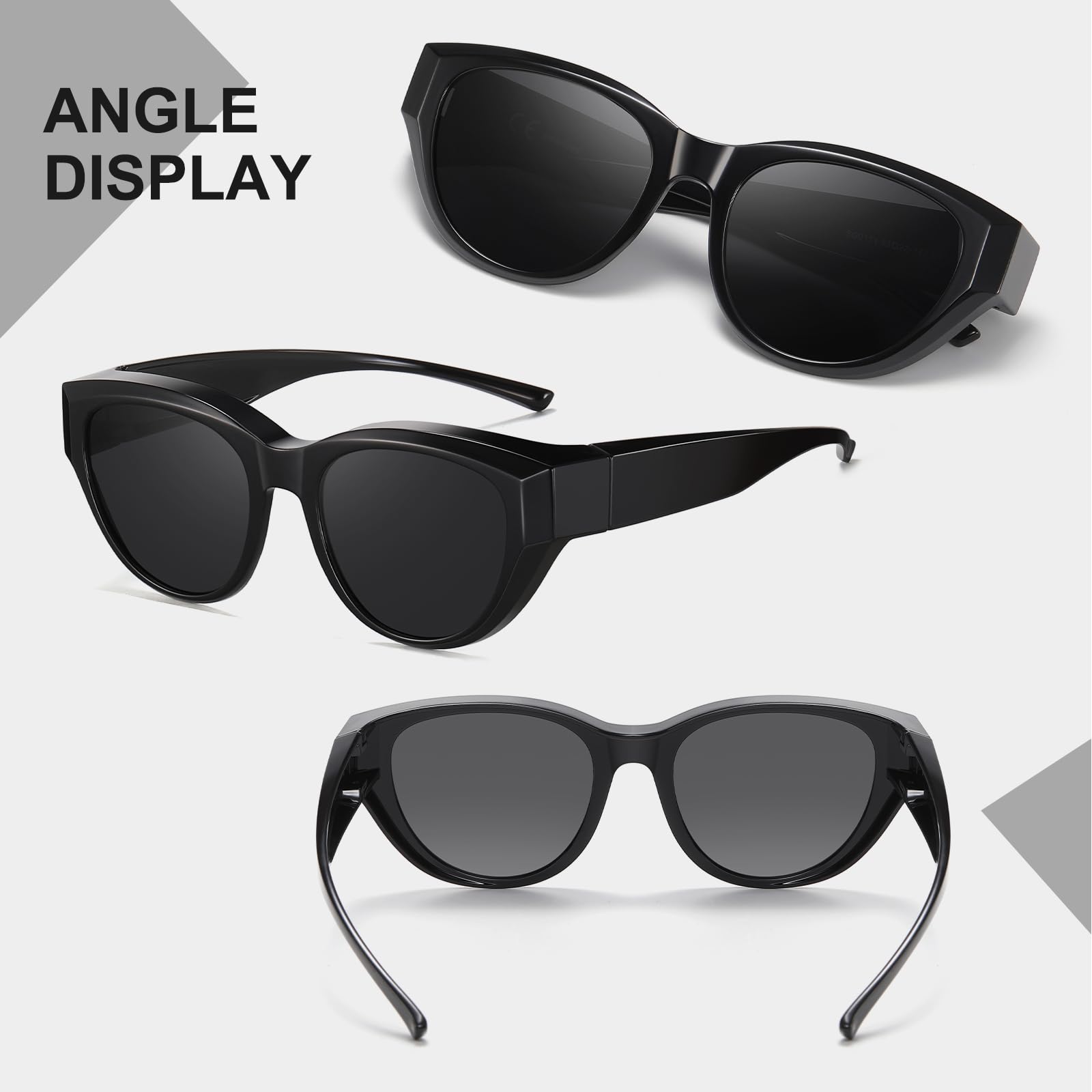 HAOLOTA Small Cat Eye Fit Over Sunglasses Women SG0171