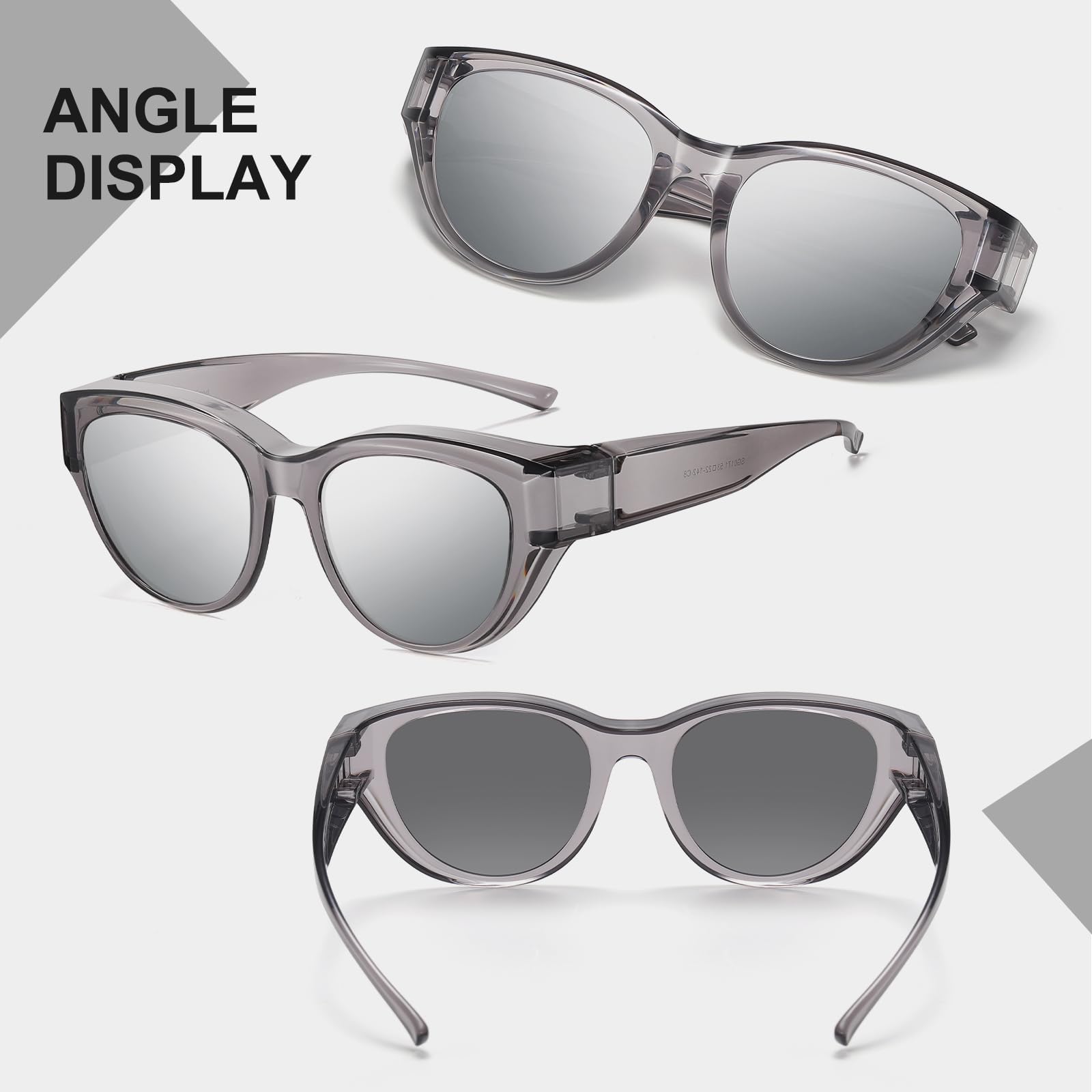 HAOLOTA Small Cat Eye Fit Over Sunglasses Women SG0171