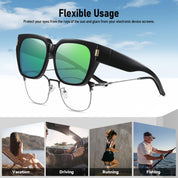 HAOLOTA Square Shapes Fit-Over Sunglasses SG0512