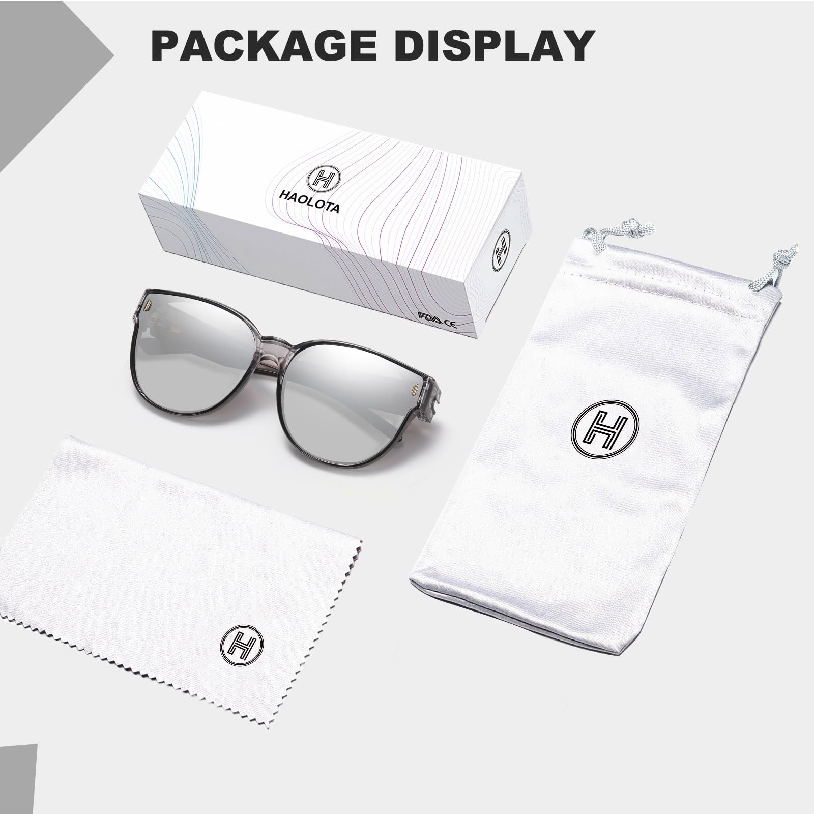HAOLOTA Cat Eye Sunglasses Over Glasses Women SG0189