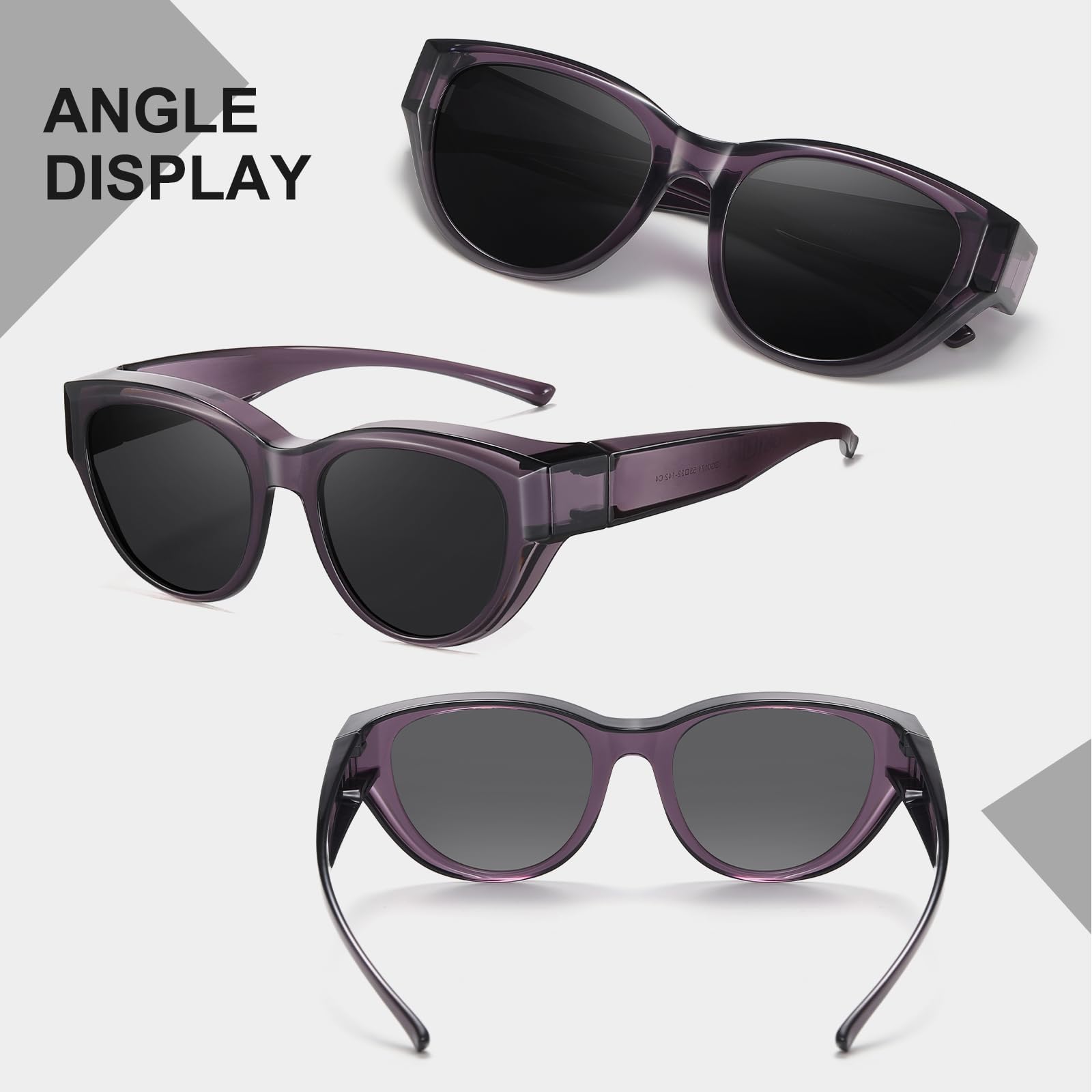 HAOLOTA Small Cat Eye Fit Over Sunglasses Women SG0171