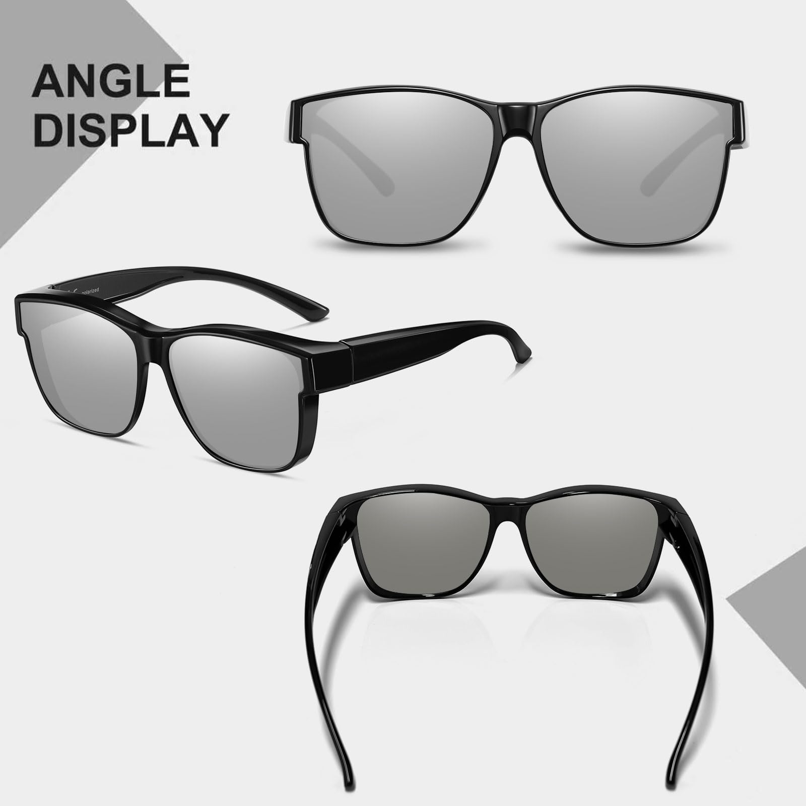 HAOLOTA Square Shades Fit-Over Sunglasses Men SG0174M