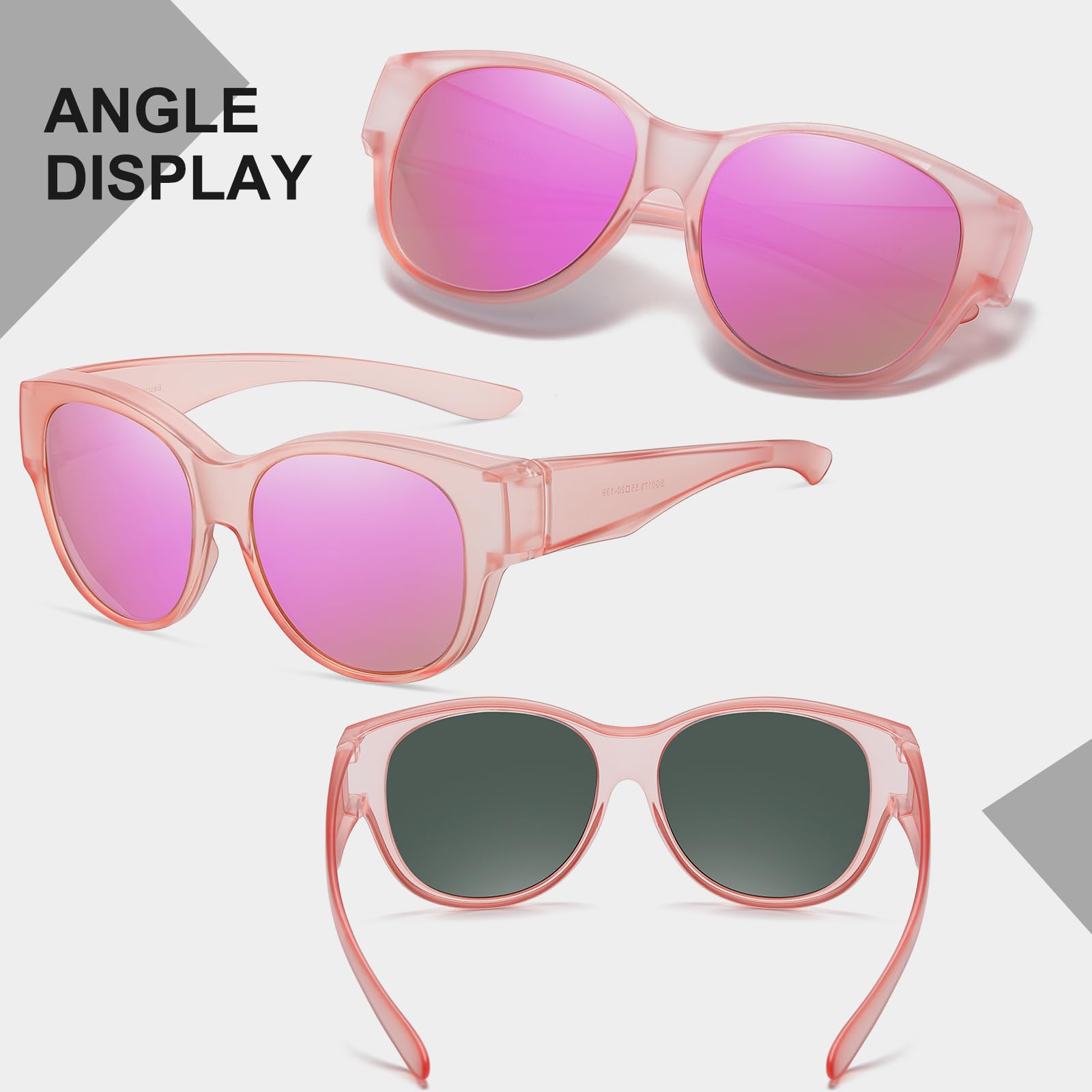 HAOLOTA Cat Eye Sunglasses Over Glasses SG0179