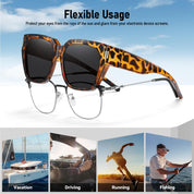 HAOLOTA Square Shapes Fit-Over Sunglasses SG0512