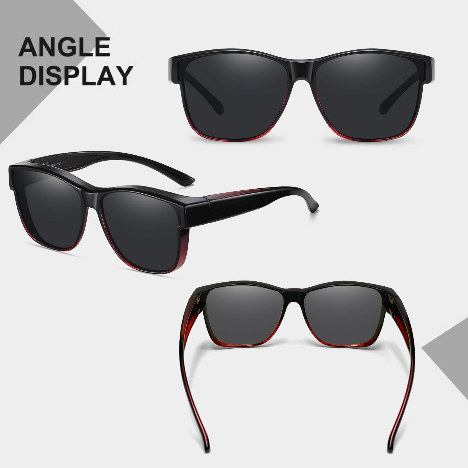 HAOLOTA Square Oversized Over Sunglasses Men SG0174L