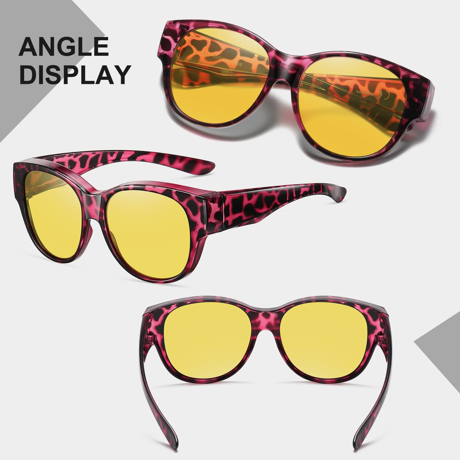 HAOLOTA Night Driving Glasses Over Glasses Women NV0179