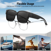 HAOLOTA 3pcs Polarized Over Sunglasses Men Women SG1824-3P