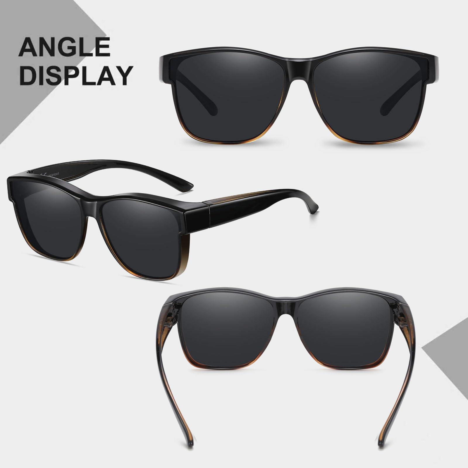 HAOLOTA Square Oversized Over Sunglasses Men SG0174L