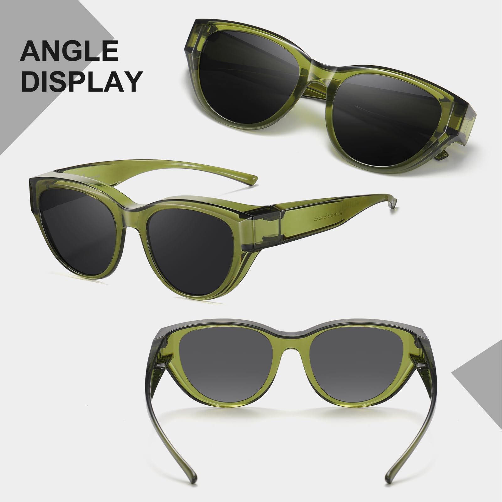 HAOLOTA Small Cat Eye Fit Over Sunglasses Women SG0171
