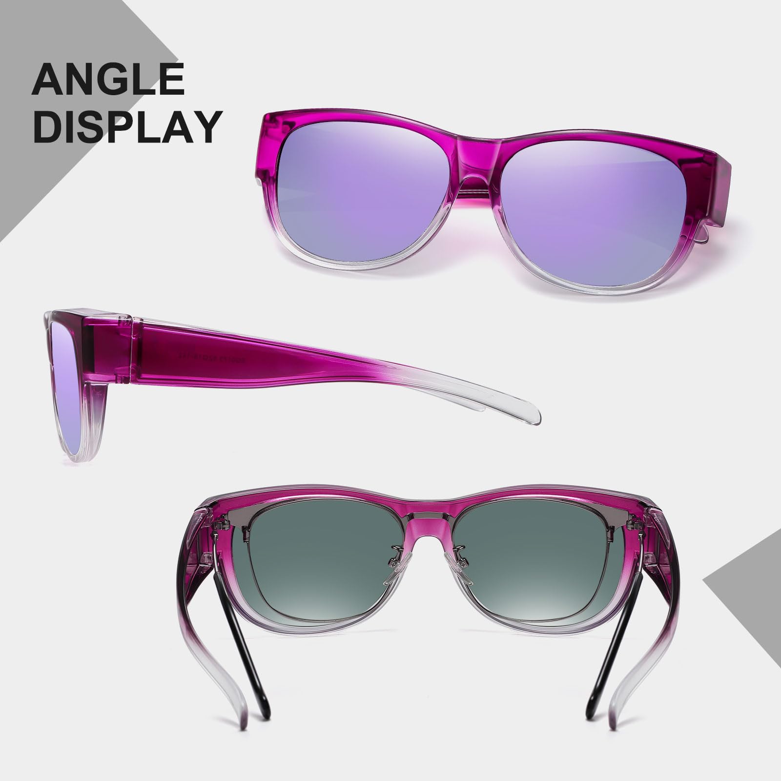 HAOLOTA Cat Eye Sunglasses Over Glasses Women SG0173