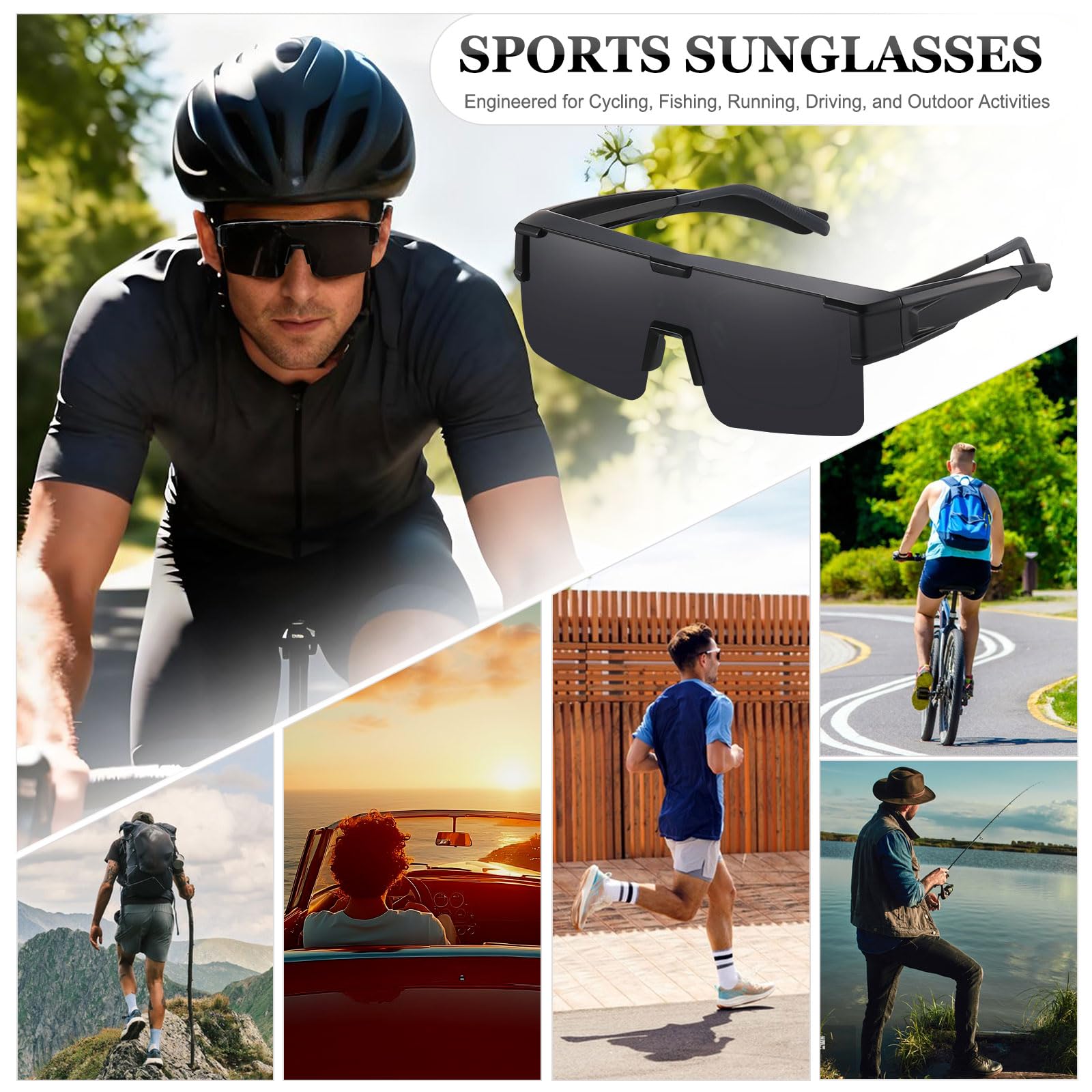 HAOLOTA Cycling Sunglasses Over Glasses Men SG0191