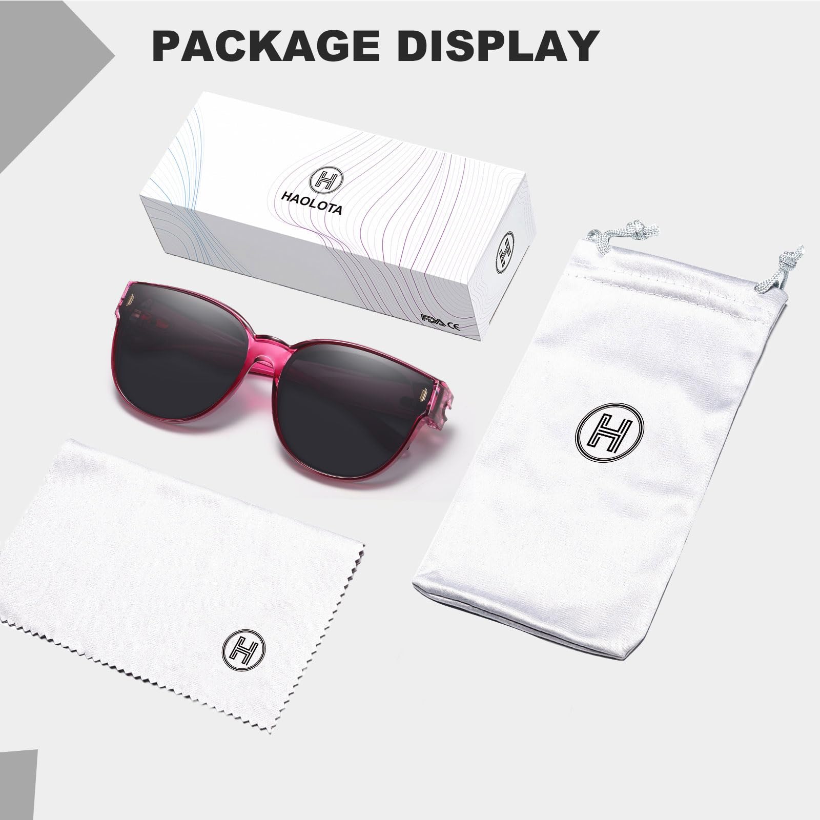 HAOLOTA Cat Eye Sunglasses Over Glasses Women SG0189