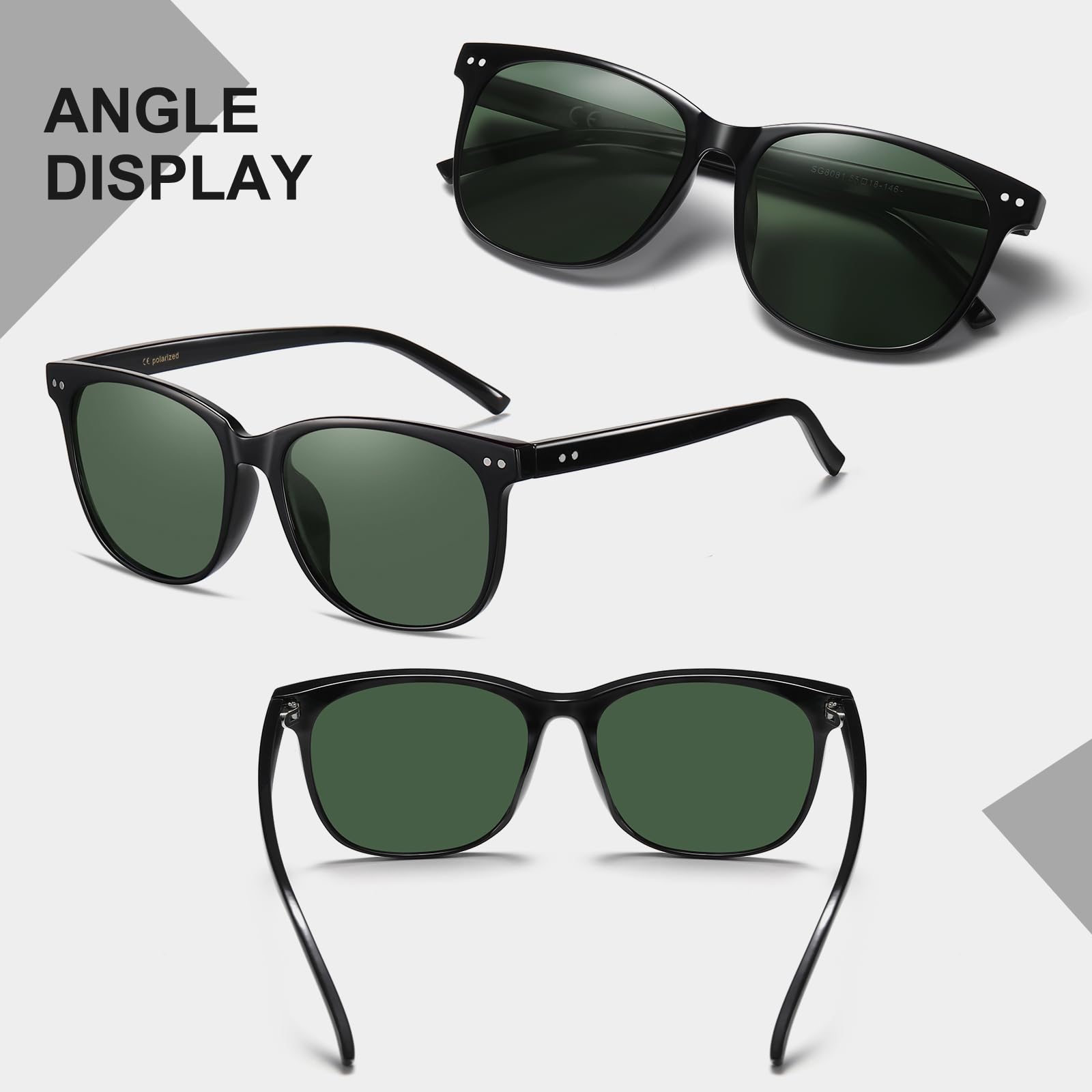 HAOLOTA 2pcs Classic Round Sunglasses Women SG8081-2P