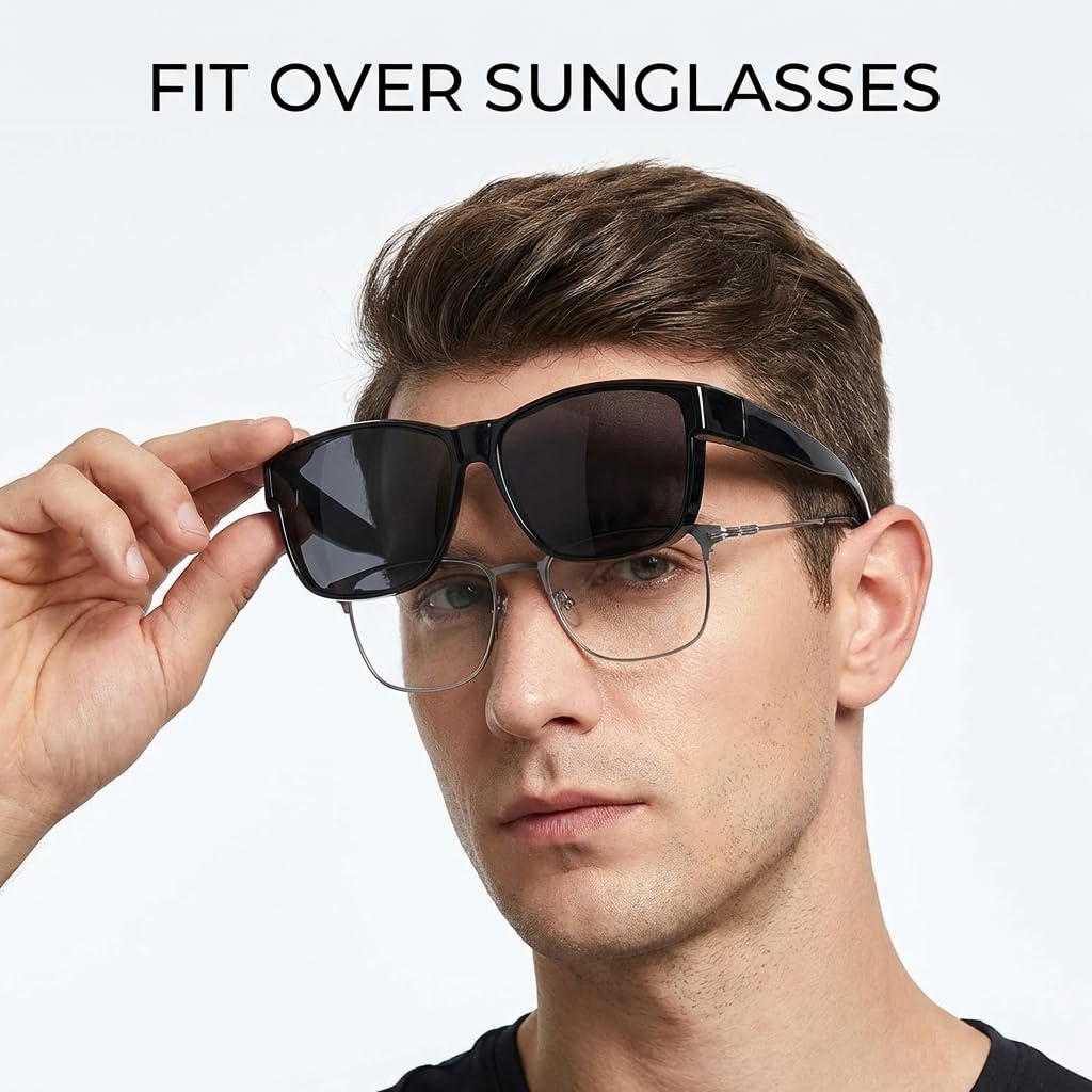 HAOLOTA Square Oversized Over Sunglasses Men SG0174L
