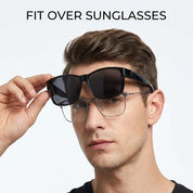 HAOLOTA Square Oversized Over Sunglasses Men SG0174L