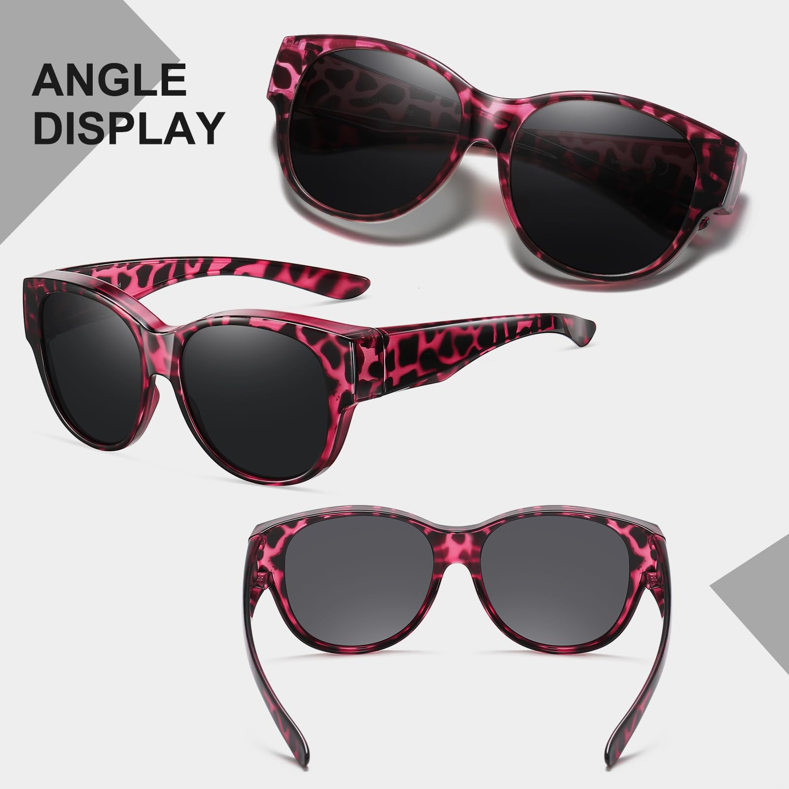 HAOLOTA Cat Eye Sunglasses Over Glasses SG0179