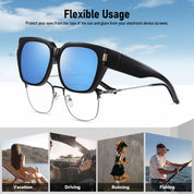 HAOLOTA Square Shapes Fit-Over Sunglasses SG0512