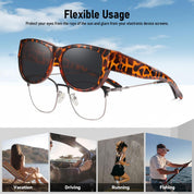 HAOLOTA Cat Eye Sunglasses Over Glasses Women SG0173