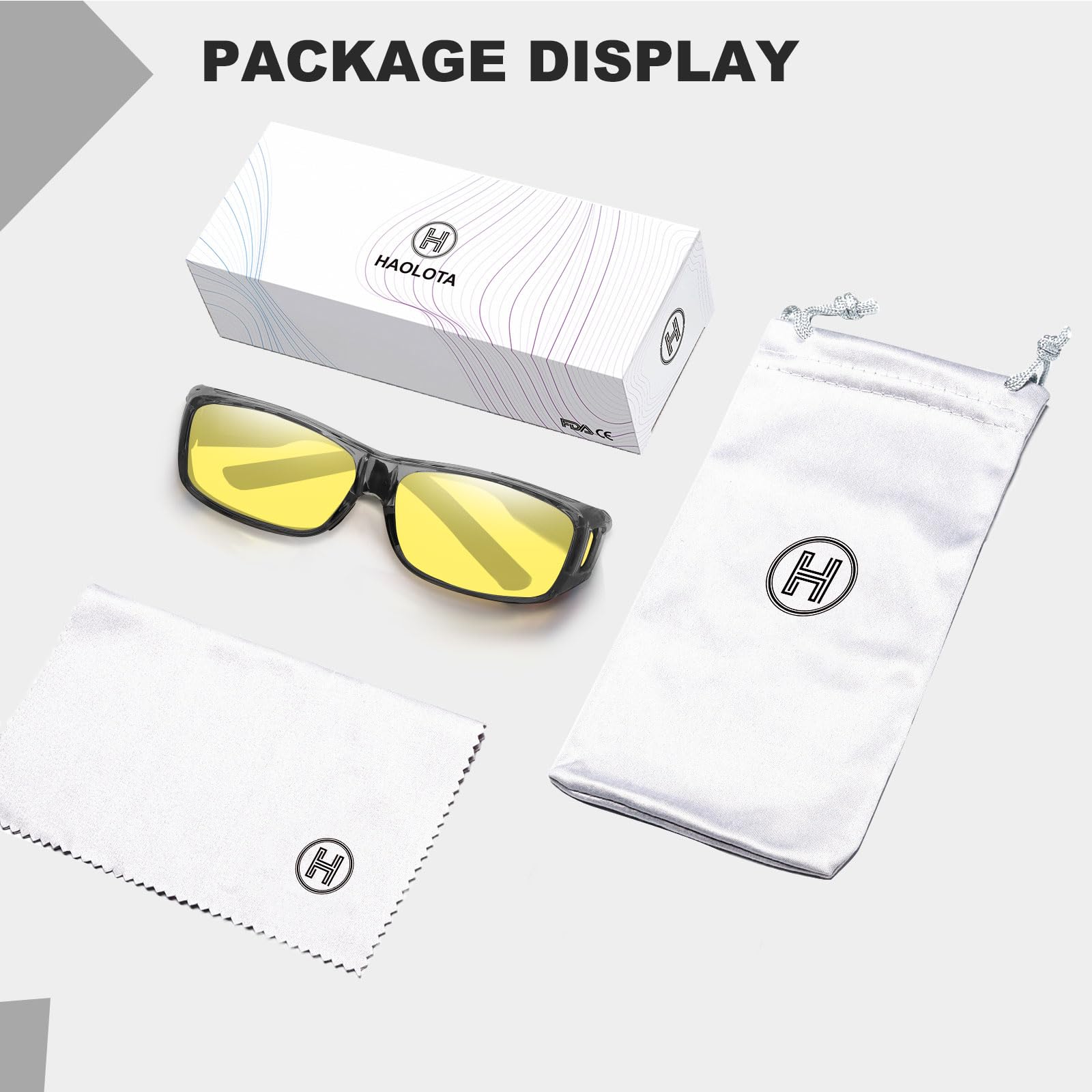 HAOLOTA Night Driving Over Glasses Men Women NV0154