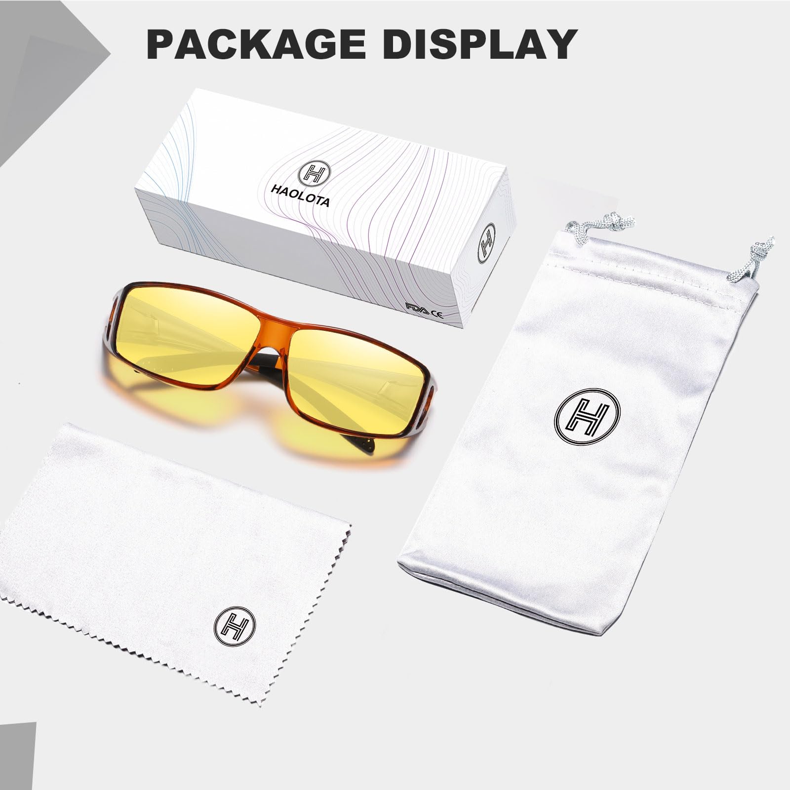 HAOLOTA Night Driving Over Glasses Men Women NV0311