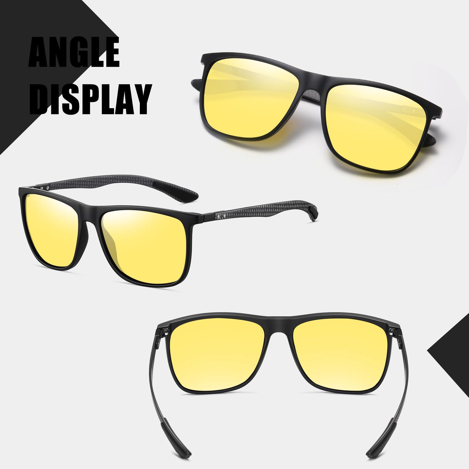 HAOLOTA Ultralight Carbon Fiber Night Glasses Men NV8001