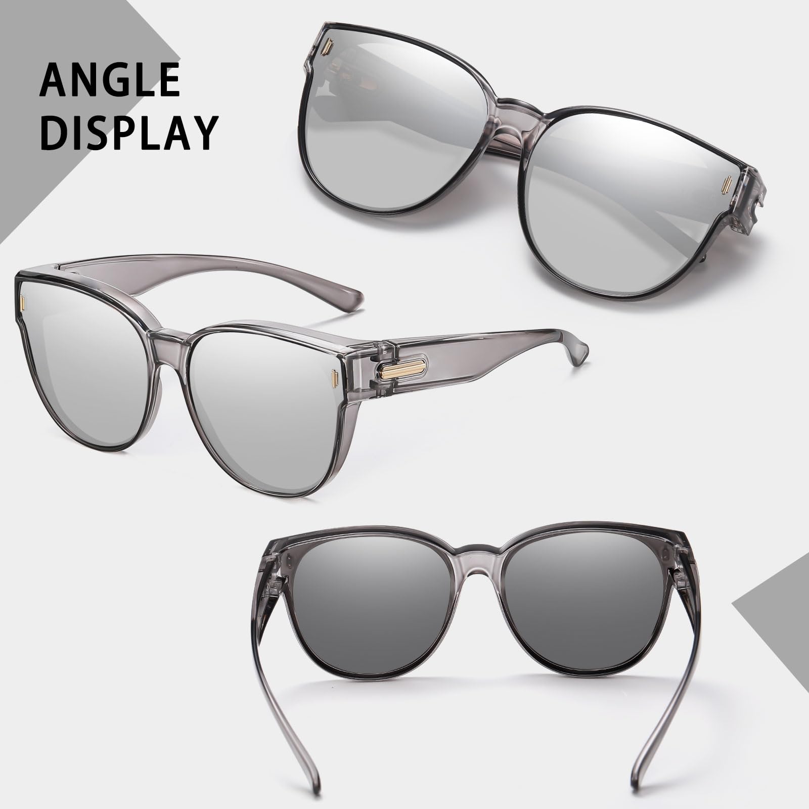HAOLOTA Cat Eye Sunglasses Over Glasses Women SG0189