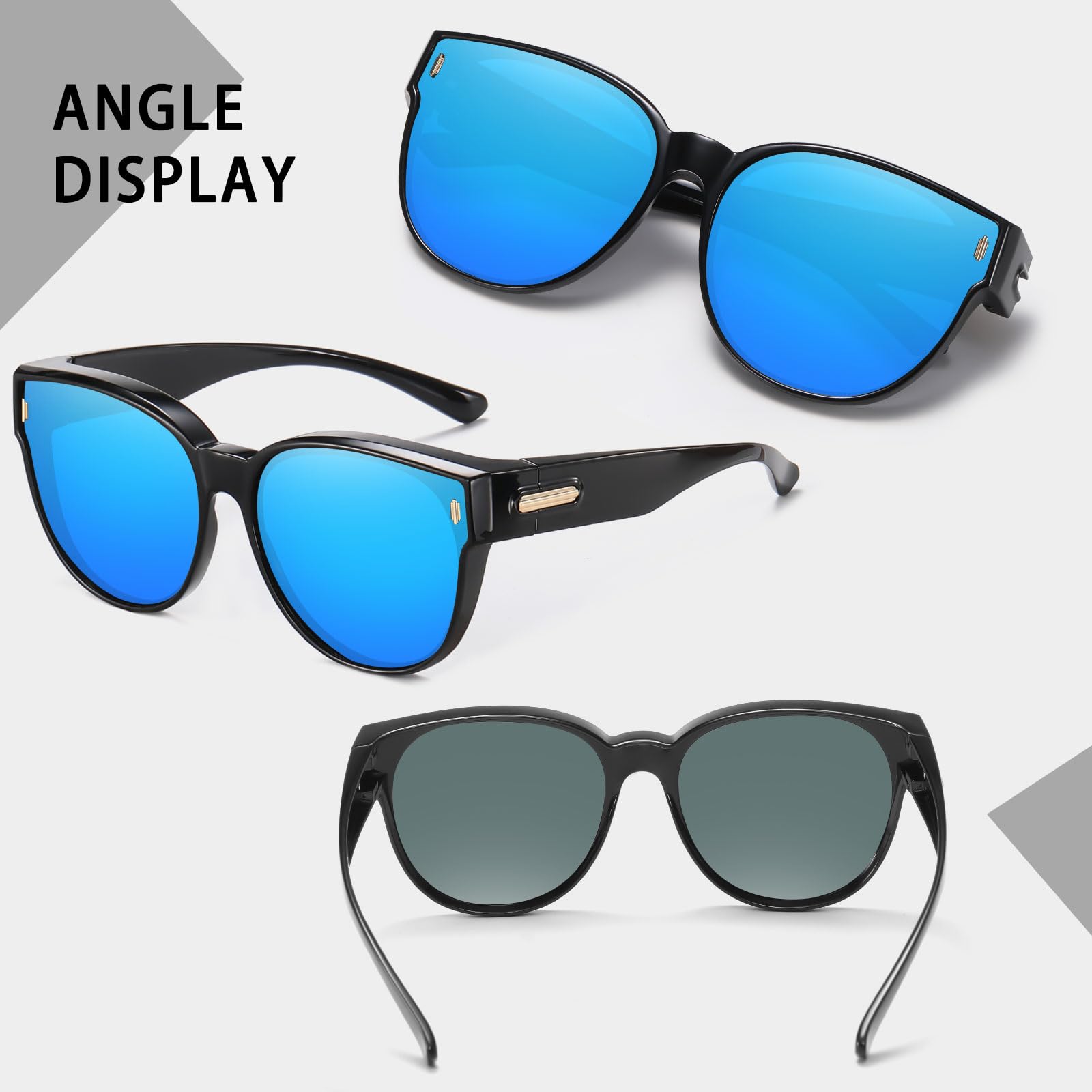 HAOLOTA Cat Eye Sunglasses Over Glasses Women SG0189