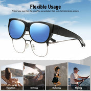 HAOLOTA Cat Eye Sunglasses Over Glasses Women SG0173