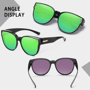 HAOLOTA Cat Eye Sunglasses Over Glasses Women SG0189