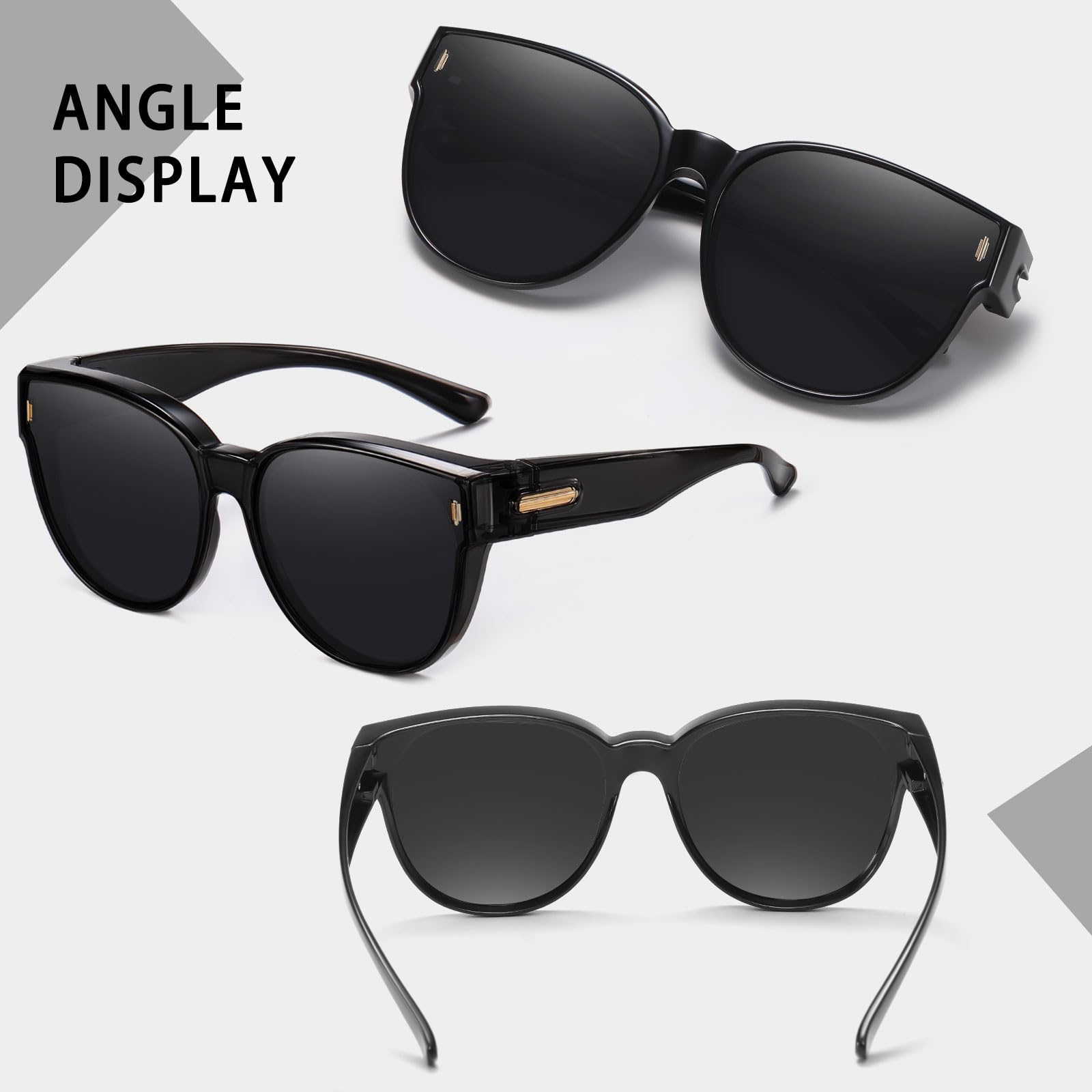HAOLOTA Cat Eye Sunglasses Over Glasses Women SG0189