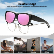 HAOLOTA Cat Eye Sunglasses Over Glasses Women SG0173