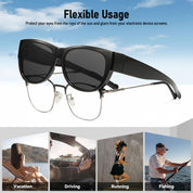 HAOLOTA Cat Eye Sunglasses Over Glasses Women SG0173