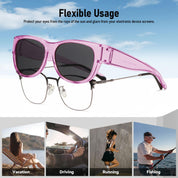 HAOLOTA Cat Eye Sunglasses Over Glasses Women SG0173