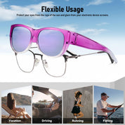 HAOLOTA Cat Eye Sunglasses Over Glasses Women SG0173
