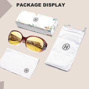 HAOLOTA Rhinestone Night Driving Glasses Women NV0008