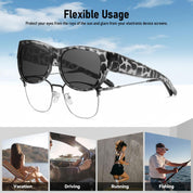 HAOLOTA Cat Eye Sunglasses Over Glasses Women SG0173