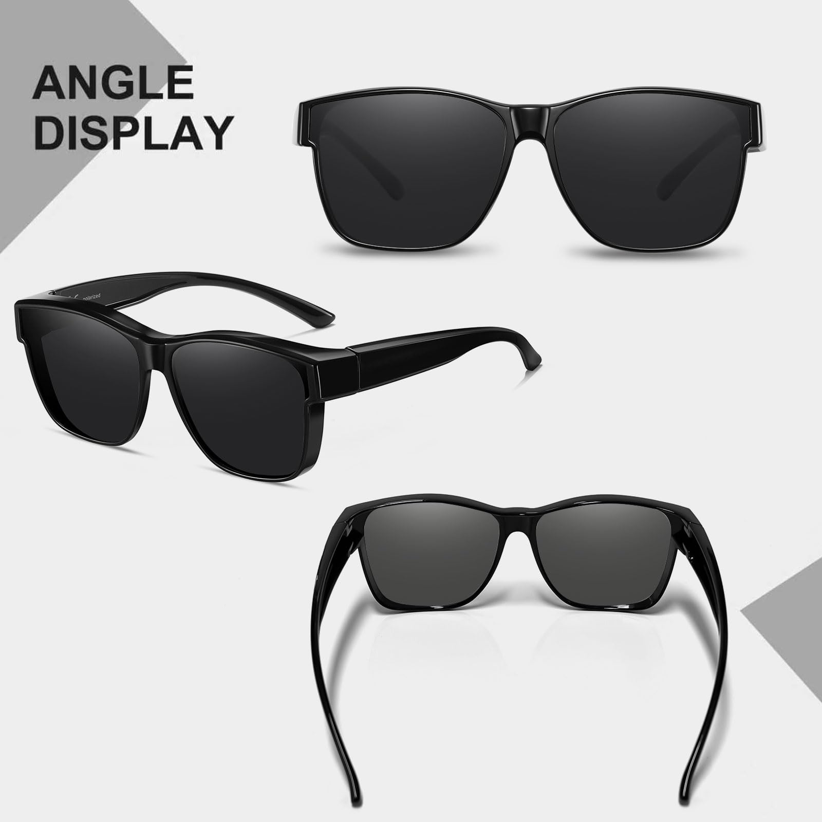 HAOLOTA Square Shades Fit-Over Sunglasses Men SG0174M