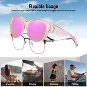 HAOLOTA Cat Eye Sunglasses Over Glasses SG0179