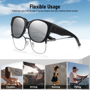 HAOLOTA Cat Eye Sunglasses Over Glasses SG0179